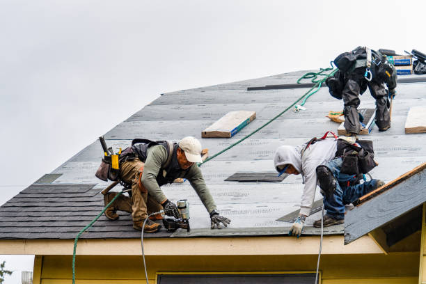 Professional Roofing technician working in Stanton, IA